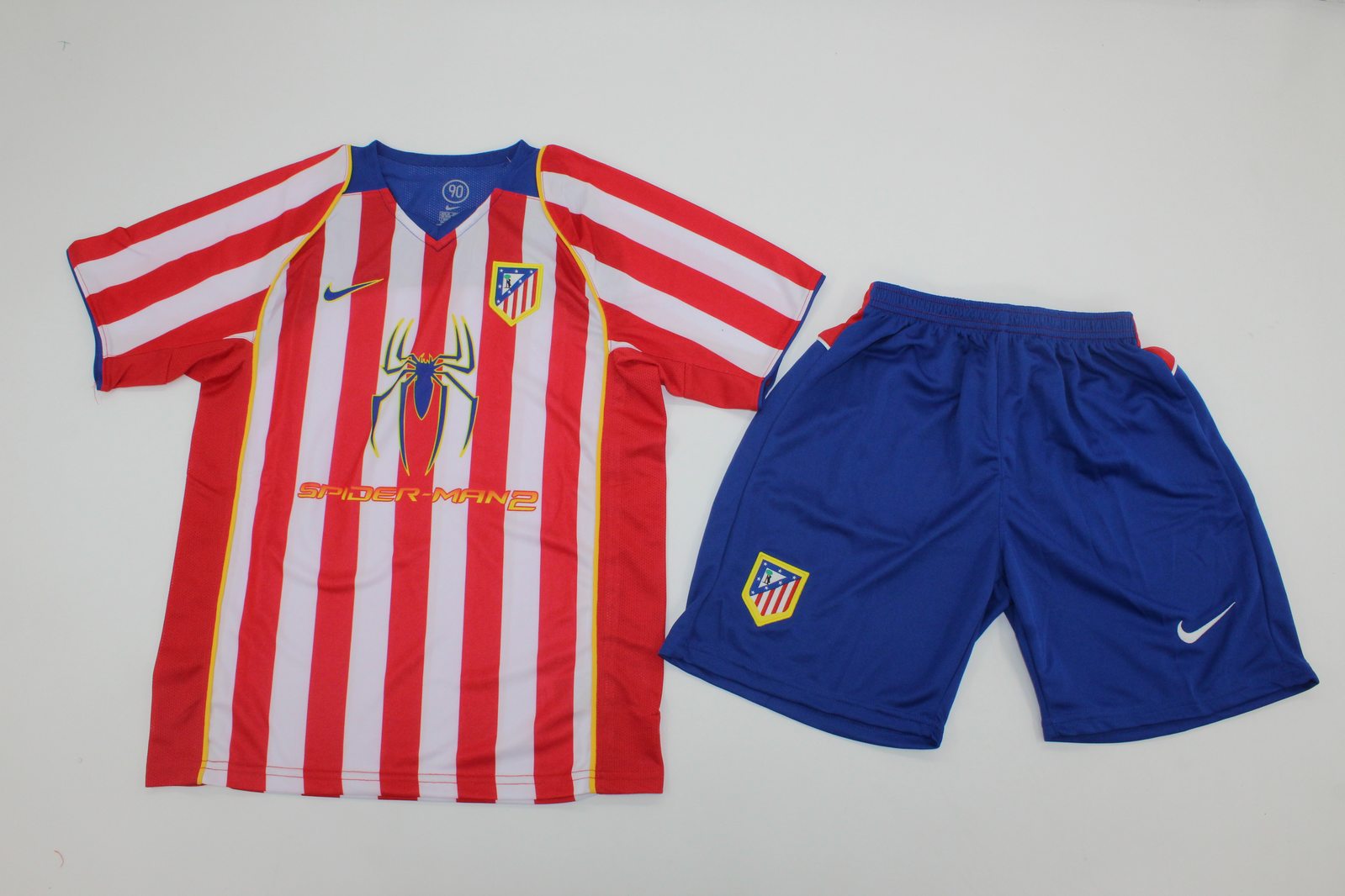 Kids-Atletico Madrid 04/05 Home Soccer Jersey